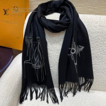 LV 山羊絨Stitch 圍巾