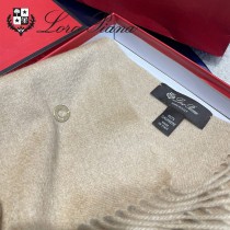 Loro piana頂級原單經典水波紋素色羊絨圍巾