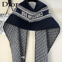 Dior最新Oblique 印花雙面圍巾