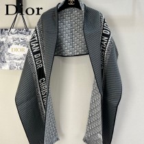 Dior最新Oblique 印花雙面圍巾
