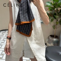 celine經典高端雙面同色圍巾Goya 絲絨長巾