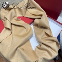 Loro piana頂級原單經典水波紋素色羊絨圍巾