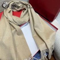 Loro piana頂級原單經典水波紋素色羊絨圍巾