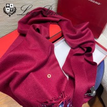Loro piana頂級原單經典水波紋素色羊絨圍巾