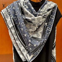 lv MONOGRAM JACQUARD DENIM高定版絨方巾