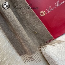 Loro piana頂級原單經典水波紋素色羊絨圍巾