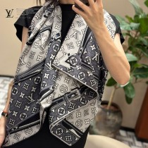lv MONOGRAM JACQUARD DENIM高定版絨方巾