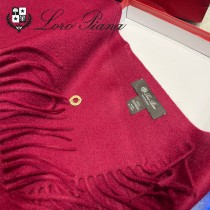 Loro piana頂級原單經典水波紋素色羊絨圍巾