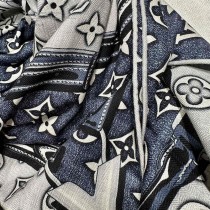 lv MONOGRAM JACQUARD DENIM高定版絨方巾