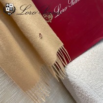 Loro piana頂級原單經典水波紋素色羊絨圍巾
