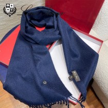 Loro piana頂級原單經典水波紋素色羊絨圍巾