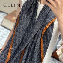 celine經典高端雙面同色圍巾Goya 絲絨長巾