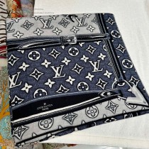 lv MONOGRAM JACQUARD DENIM高定版絨方巾