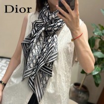 Dior老花頂級真絲羊絨方巾 三個色