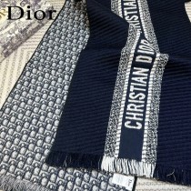 Dior最新Oblique 印花雙面圍巾