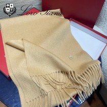 Loro piana頂級原單經典水波紋素色羊絨圍巾