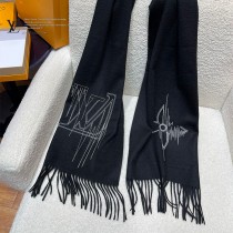 LV 山羊絨Stitch 圍巾