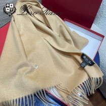 Loro piana頂級原單經典水波紋素色羊絨圍巾