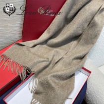 Loro piana頂級原單經典水波紋素色羊絨圍巾