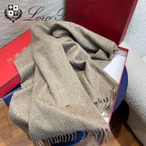 Loro piana頂級原單經典水波紋素色羊絨圍巾