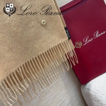 Loro piana頂級原單經典水波紋素色羊絨圍巾