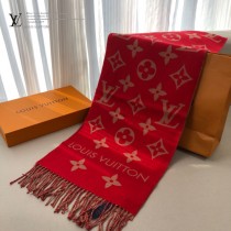 LV原單 ESSENTIAL2圍巾 提花織紋100%精梳羊毛