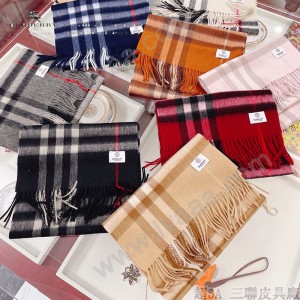burberry專櫃級經典羊絨格子圍巾
