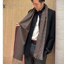 LV雙面漸變花紋大長巾