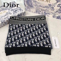 dior傾斜Oblique字母針織長巾面料羊絨羊毛