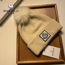 蒙口羊毛狐貍毛球毛線帽