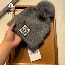 蒙口羊毛狐貍毛球毛線帽