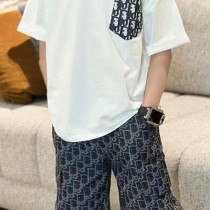 Dior迪奧口袋提花滿印短袖