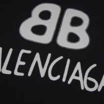 巴黎世家 Balenciaga新款刺繡雙BB印短袖