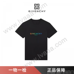 GIVENCHY  彩虹字母  原厂专柜正品T恤短袖