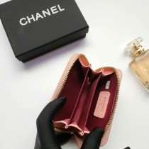 Chanel 进口羊皮和球纹牛皮卡包钱包